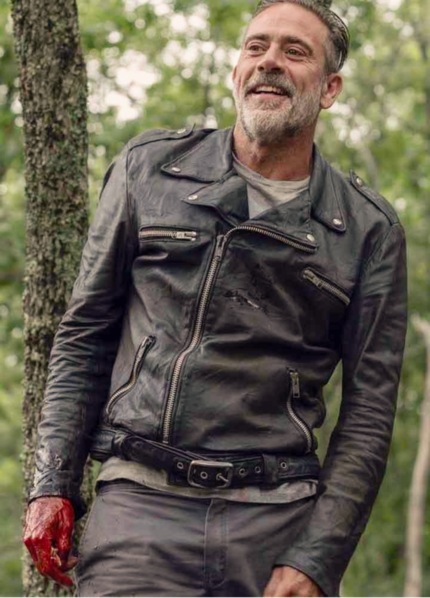 The Walking Dead Negan Black Leather Jacket