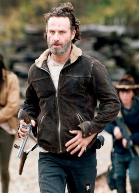 The Walking Dead S04 Rick Grimes Brown Jacket