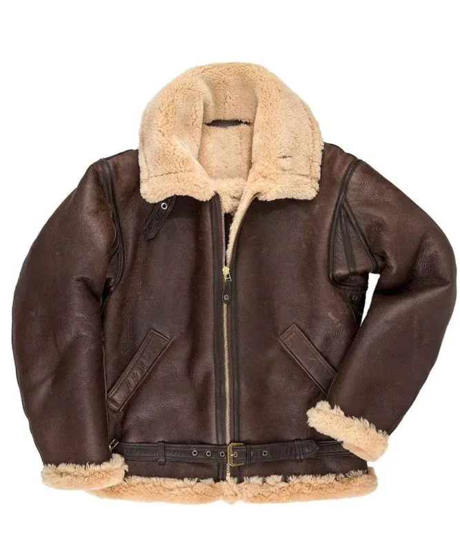 Tom Hardy Shearling Bomber Leather Jacket