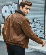 Chris Men’s Real Brown Leather Jacket