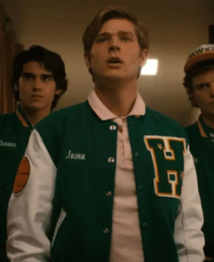 Stranger Things S4 Green BaseBall Varsity Jacket