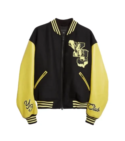 Yellow & Black Letterman Varsity Jacket