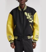 Yellow & Black Letterman Varsity Jacket