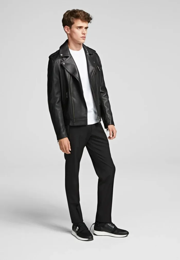 Andrew Moto Black Leather Jacket