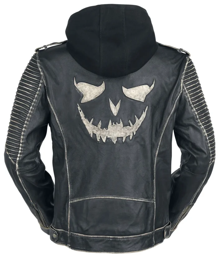 SUICIDE SQUAD JOKER BLACK LEATHER JACKET