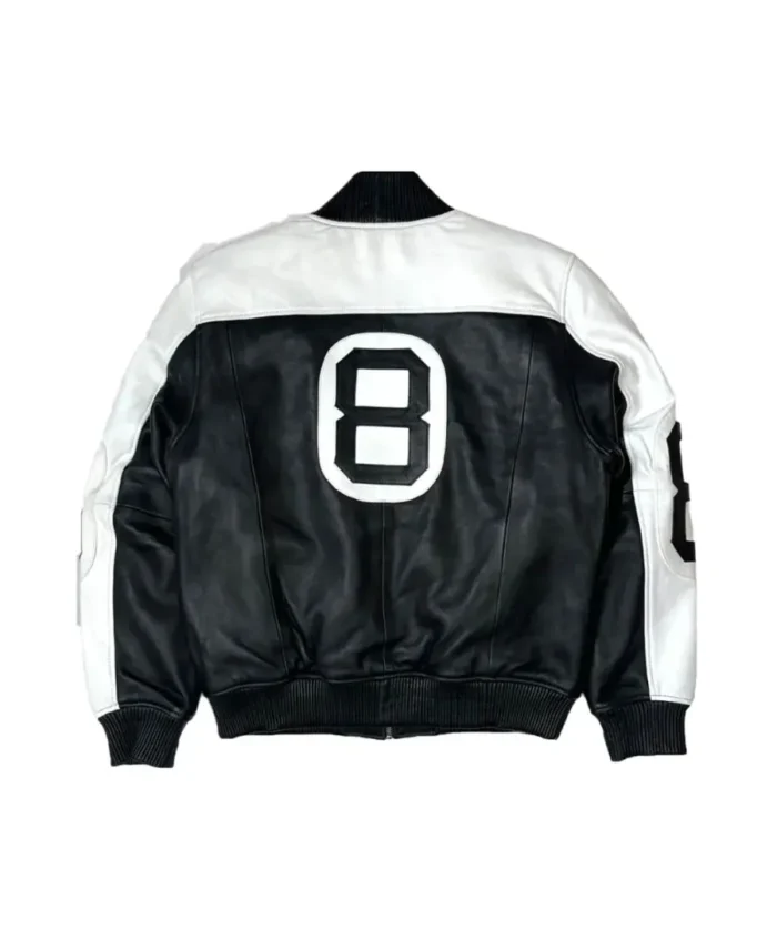 The Original 8 Ball Bomber Jacket Black White