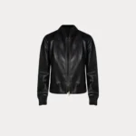 Women’s Black Bomber Faux Leather Jacket