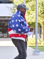 Kanye West American Flag Puffer Jacket