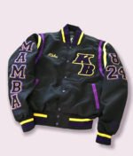 Lakers Black Mamba Hall of Fame Kobe Bryant Varsity Jacket