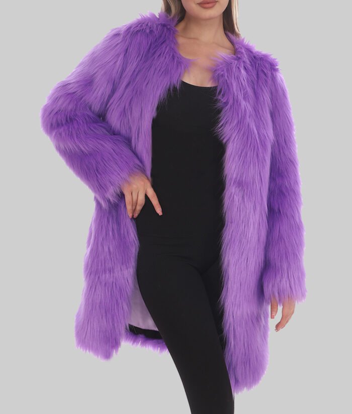 Taylor Swift Purple Fur Coat