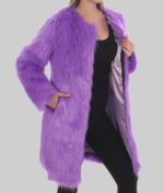 Taylor Swift Purple Fur Coat