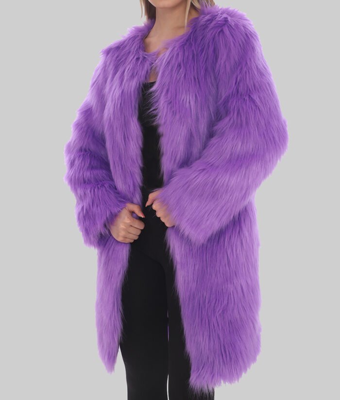 Taylor Swift Purple Fur Coat