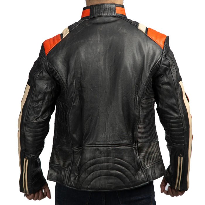 Cafe Racer Black Biker Retro Leather jacket