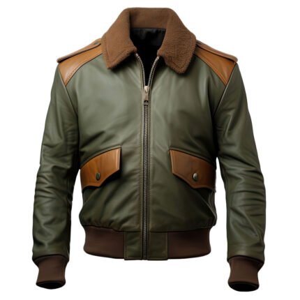 Men’s A2 Sheepskin Leather Aviator Jacket