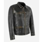 mens box leather jacket