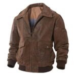 Air Force Flight Aviator Bomber Leather Jacket