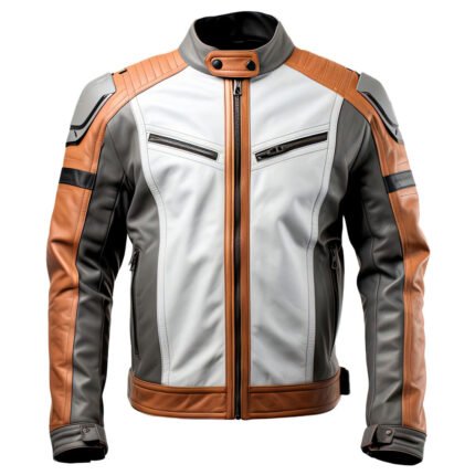 Men’s Sheepskin Cafe Racer Motorcycle Jacket